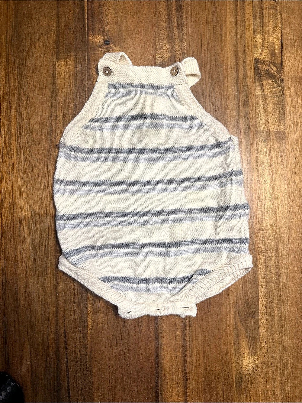 Quincy Mae Striped Knit Baby Bodysuit Size 12-18M